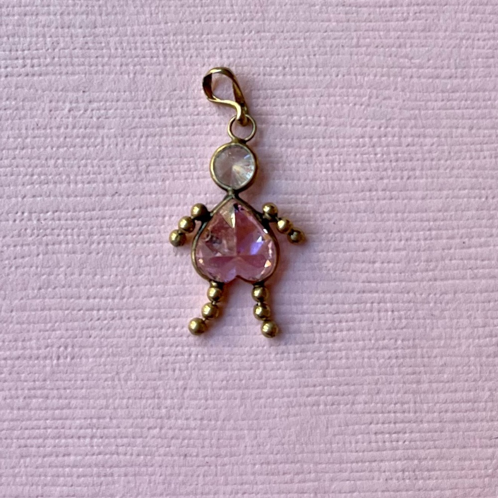 Girl Necklace Charm
